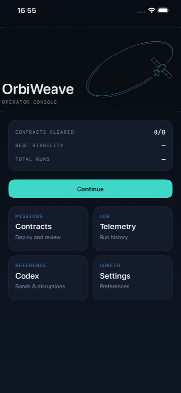 OrbiWeave Home — Operator Hub